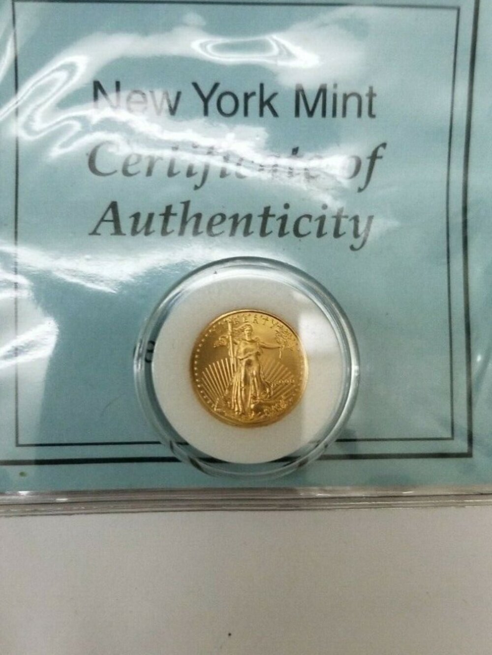 2000 Gold Eagle $5 US Mint Coin Uncirculated BU 1/10th Ounce .999 Fine Bullion